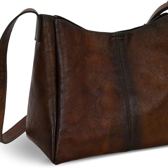 Genuine Leather Purses for Women Shoulder Handbags Crossbody Hobo Purses Buckets